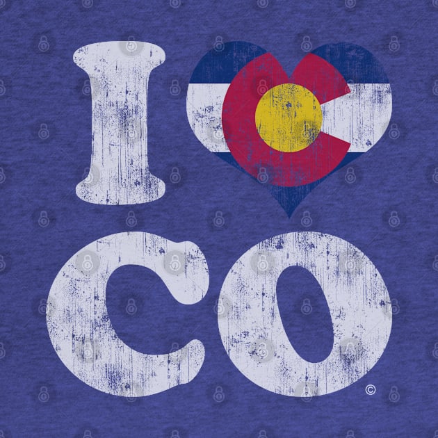 I Heart Flag Of Colorado by E